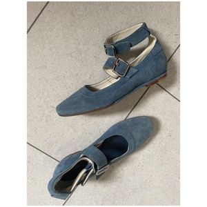 CREATURES OF COMFORT Suede Buckle Mary Jane Flats (NWOT)
